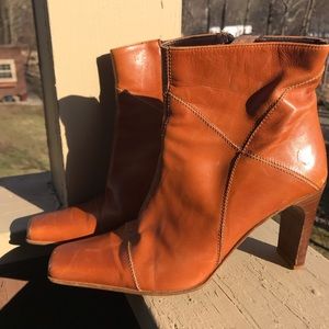 RANGONI Italian Brown leather booties 7.5 🇮🇹